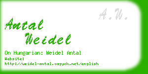 antal weidel business card